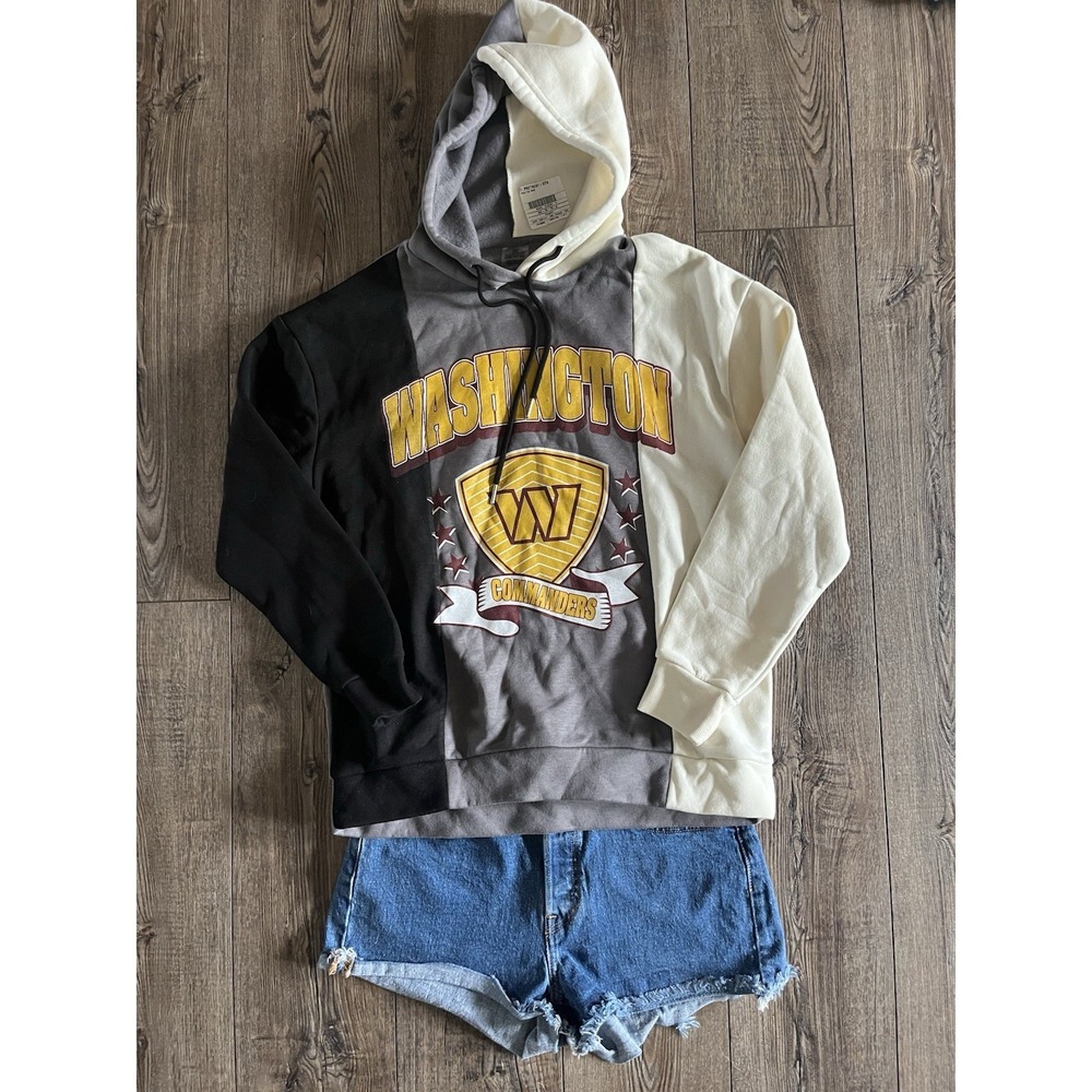Washington Commanders Gameday Couture Hooded Sweatshirt Small Tri Color Unisex